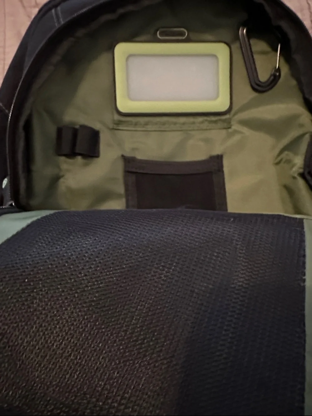 Targus Black Backpack with Subtle Green Accents